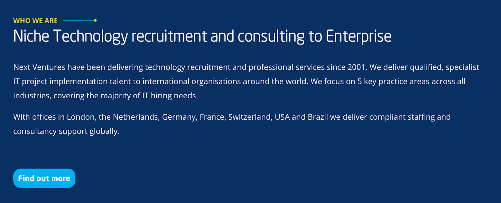 Next Ventures website