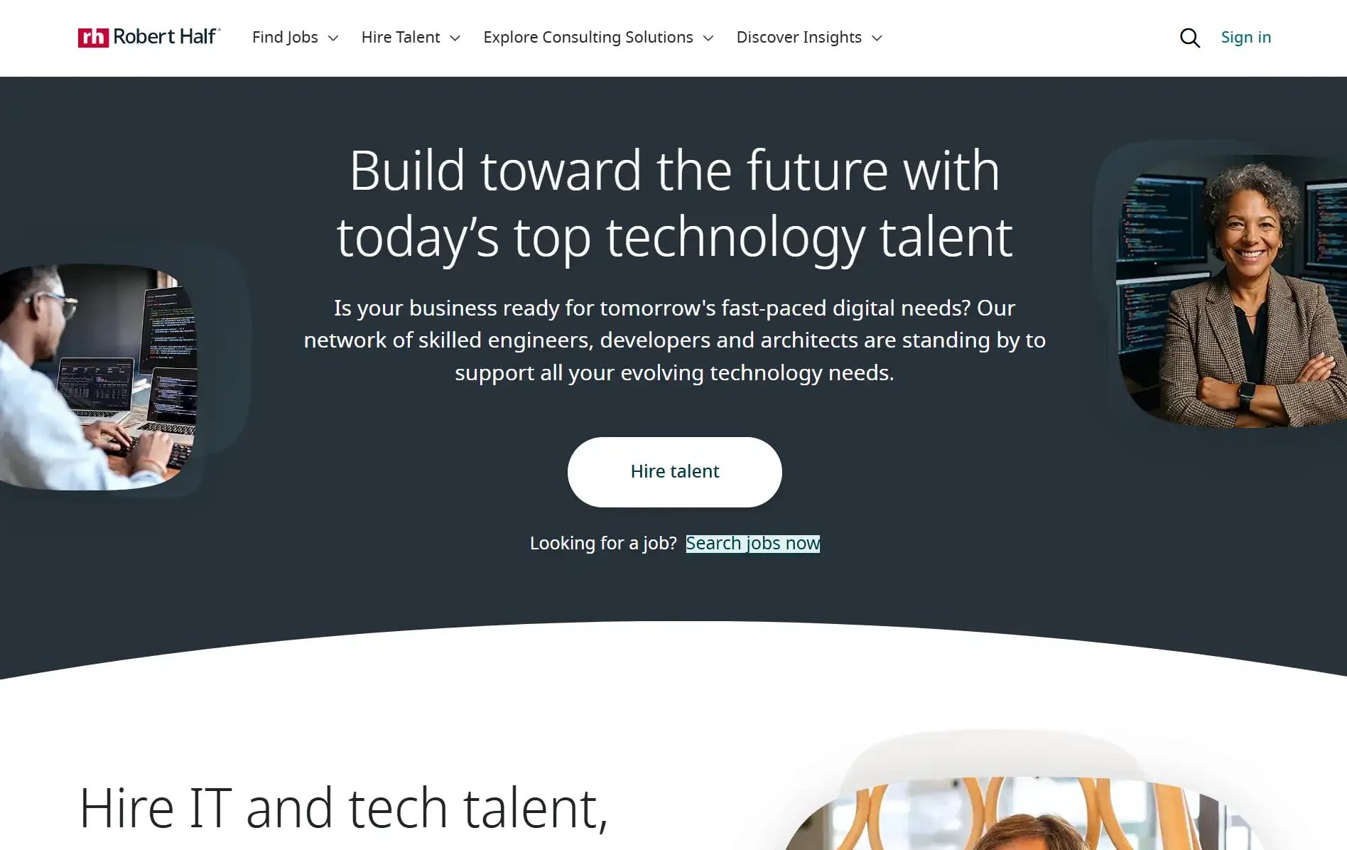 Robert Half website