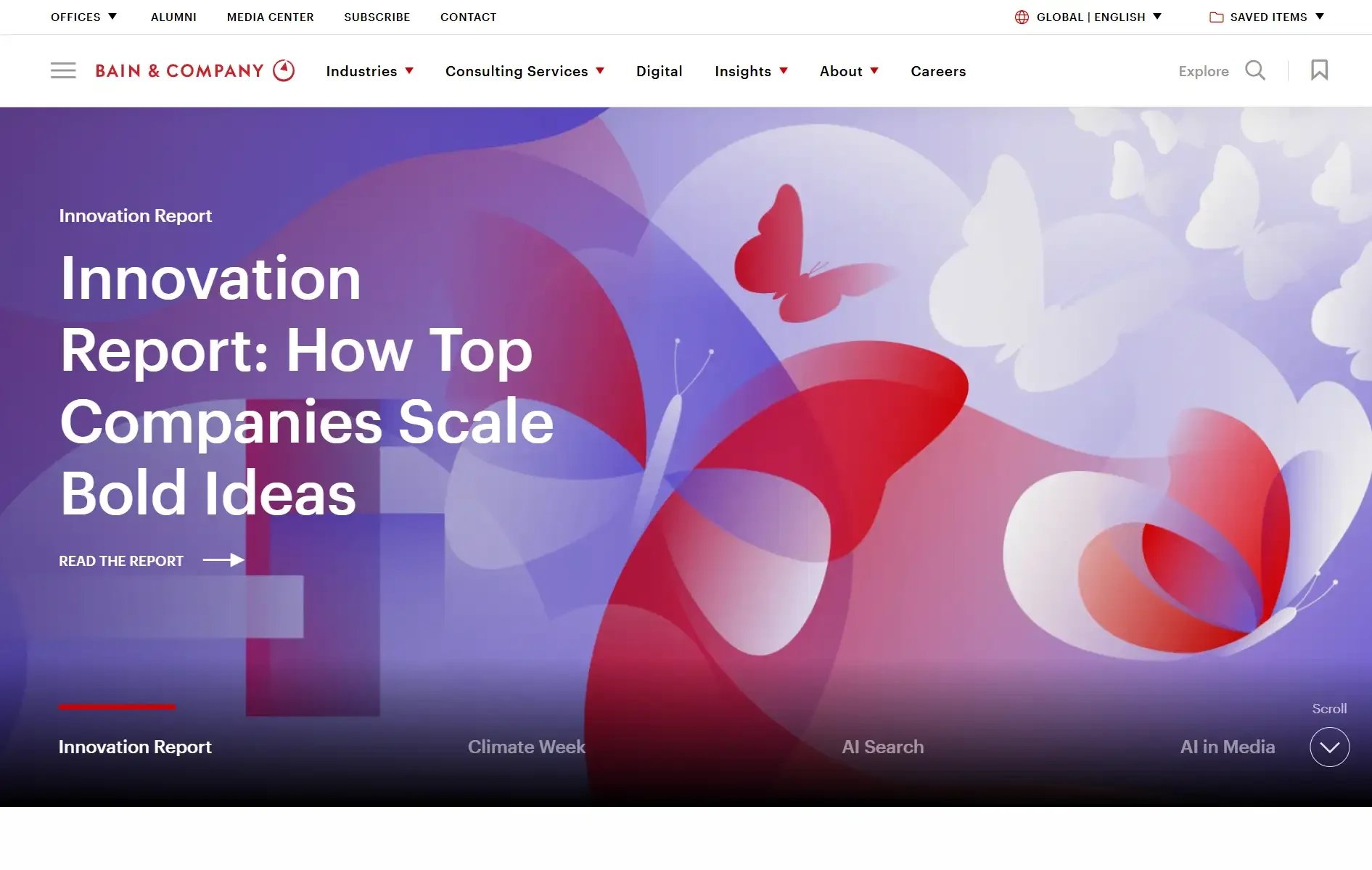 Bain & Company website