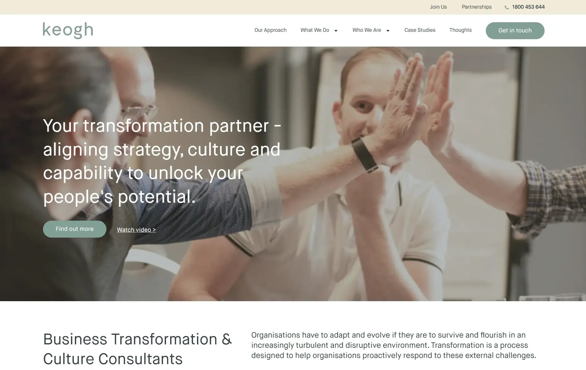 Keogh Consulting website