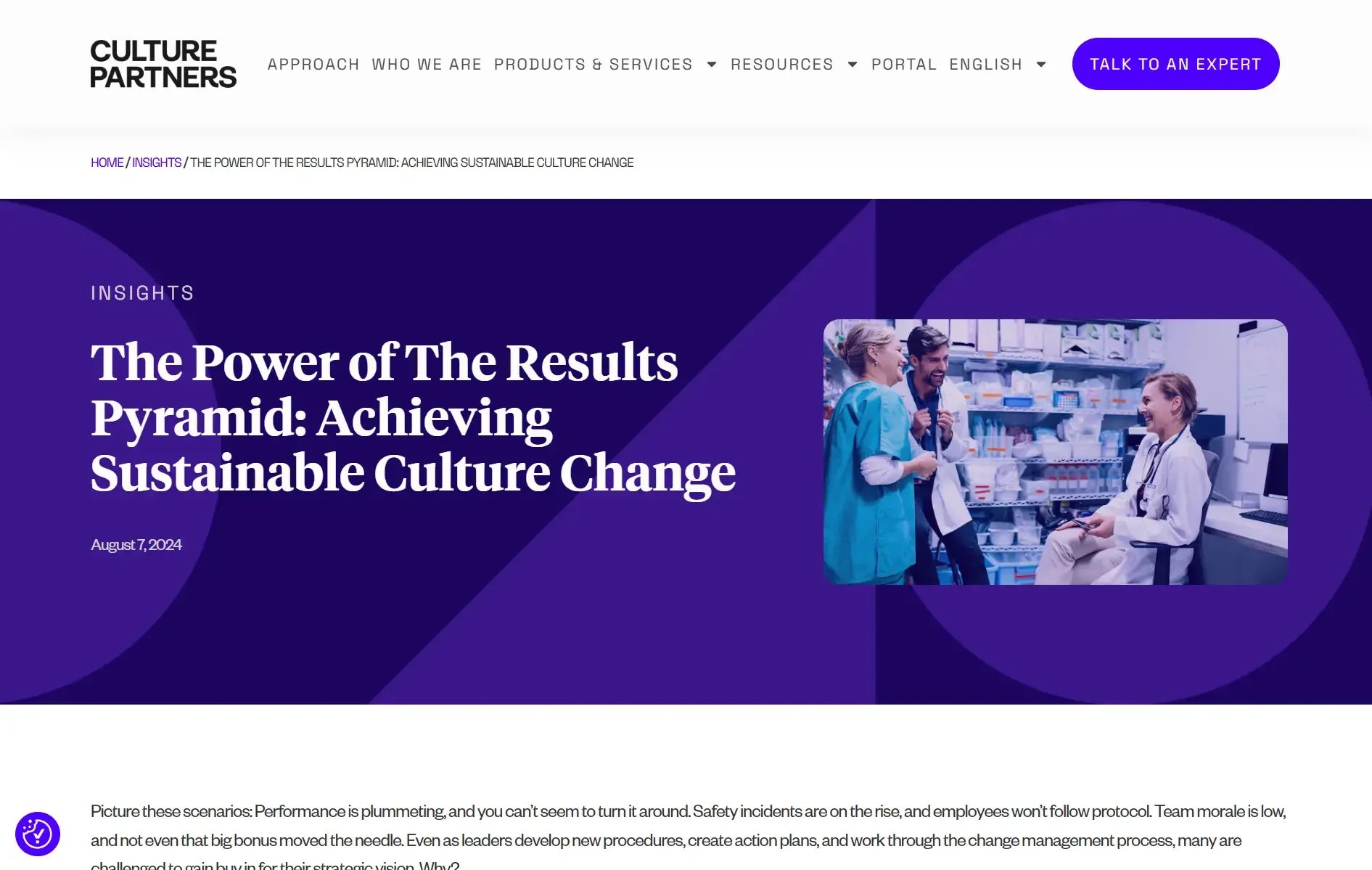 Culture Partners website