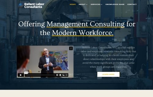 Reliant Labor Consultants website