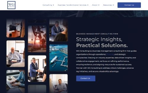 WG Consulting website