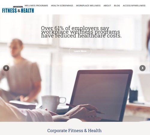 Corporate Fitness & Health website