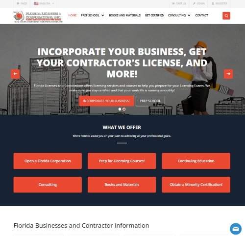 Florida Licenses & Corportations website