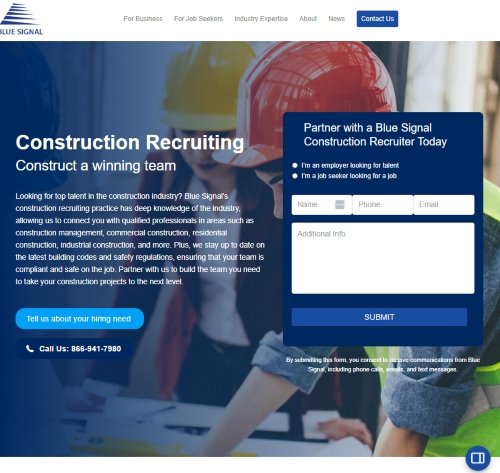 Blue Signal website