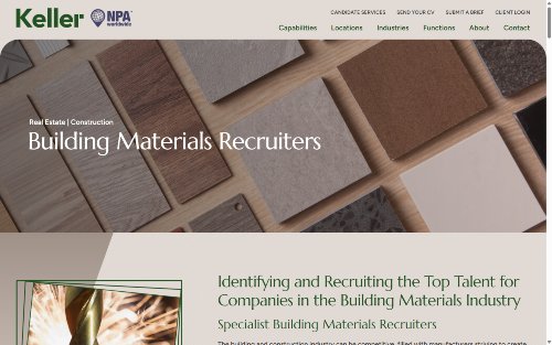 Keller Executive Search website