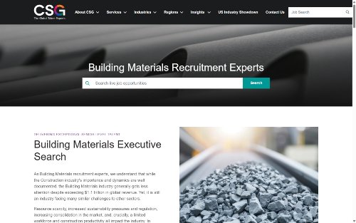 CSG Talent website
