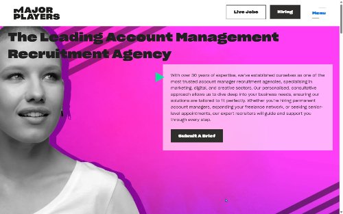 Major Players website