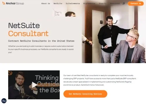 Anchor Group website