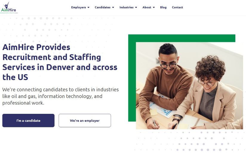 AimHire website