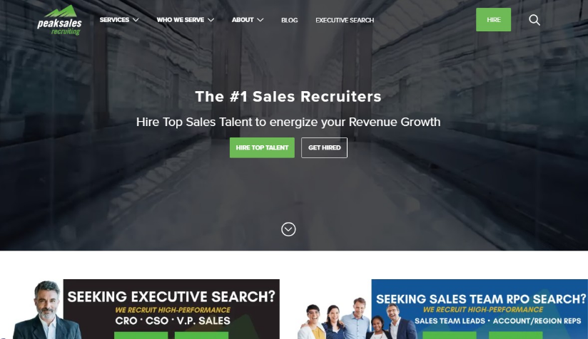 Peak Sales Recruiting website
