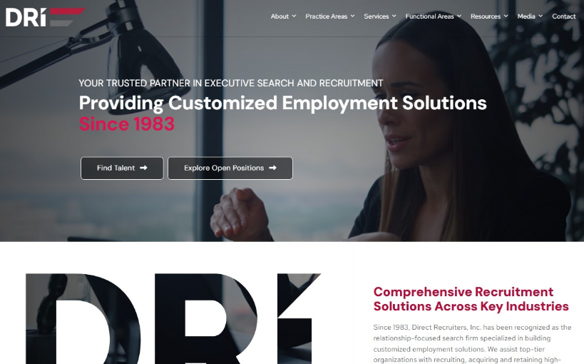 Direct Recruiters Inc. website