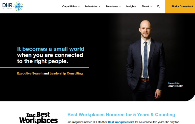 DHR Global website