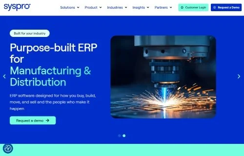 SYSPRO ERP website