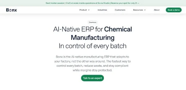 Bonx website