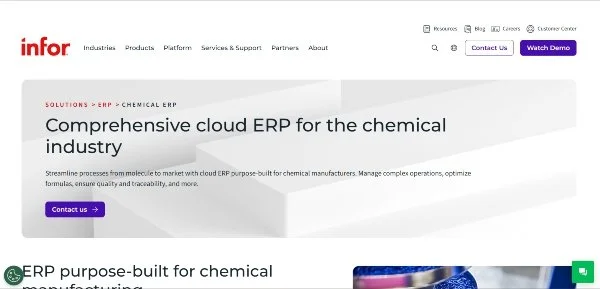 Infor website
