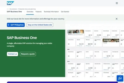 SAP Business One website
