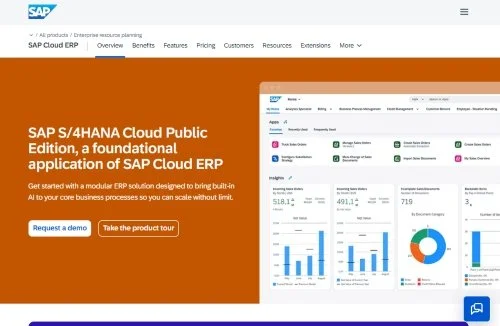 SAP S/4HANA website