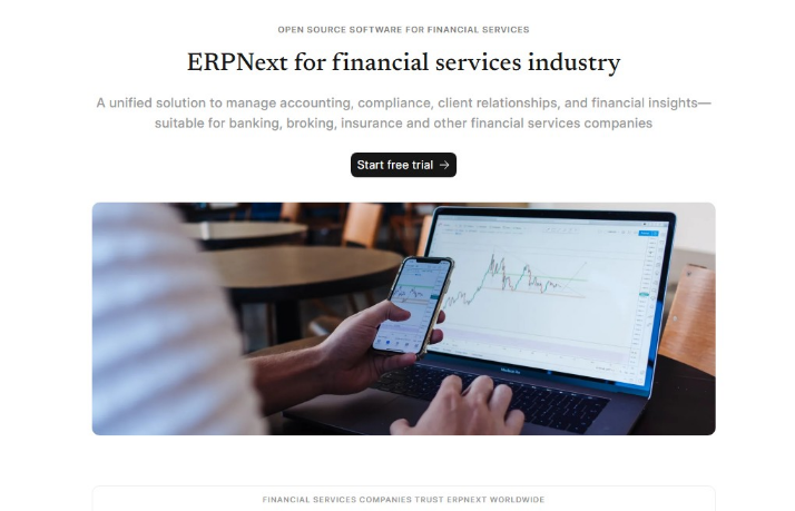 Frappe ERPNext website