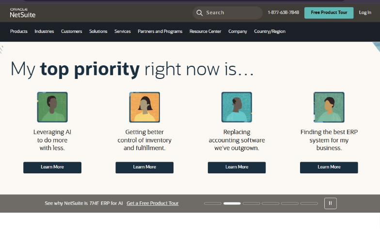 NetSuite website