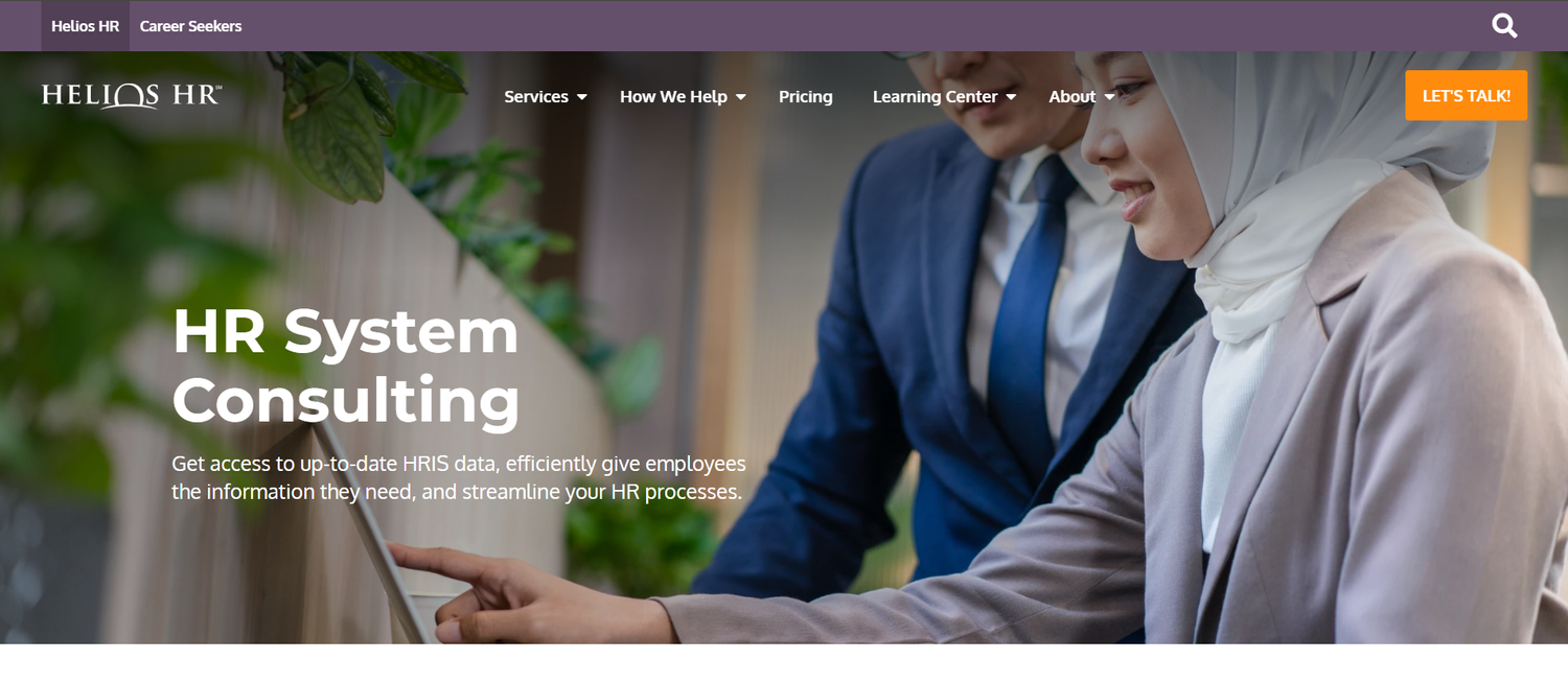 Helios HR website