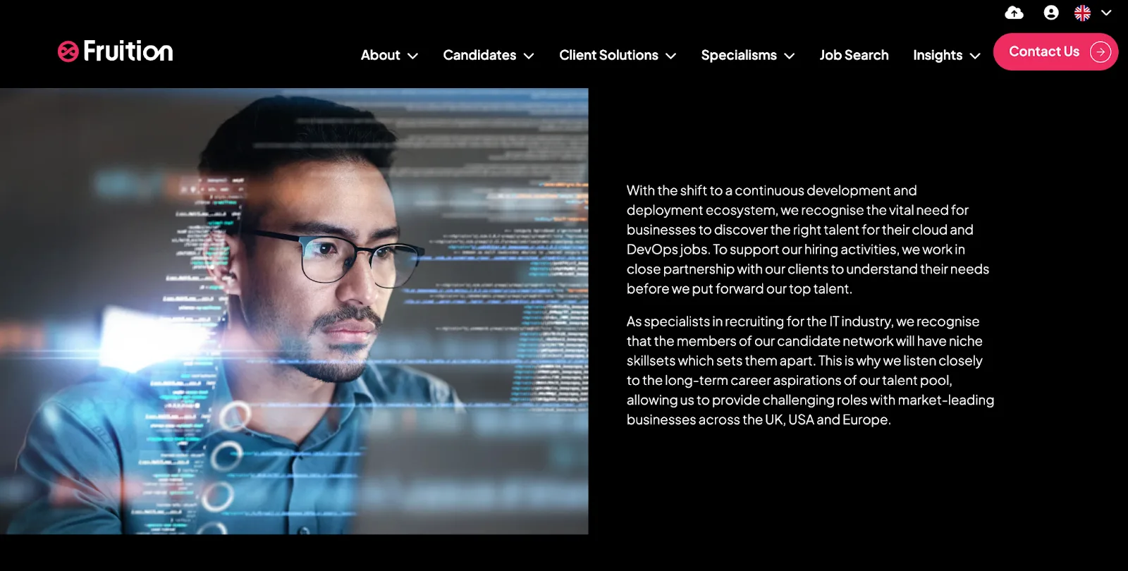 Fruition (Cloud & DevOps Recruitment) website