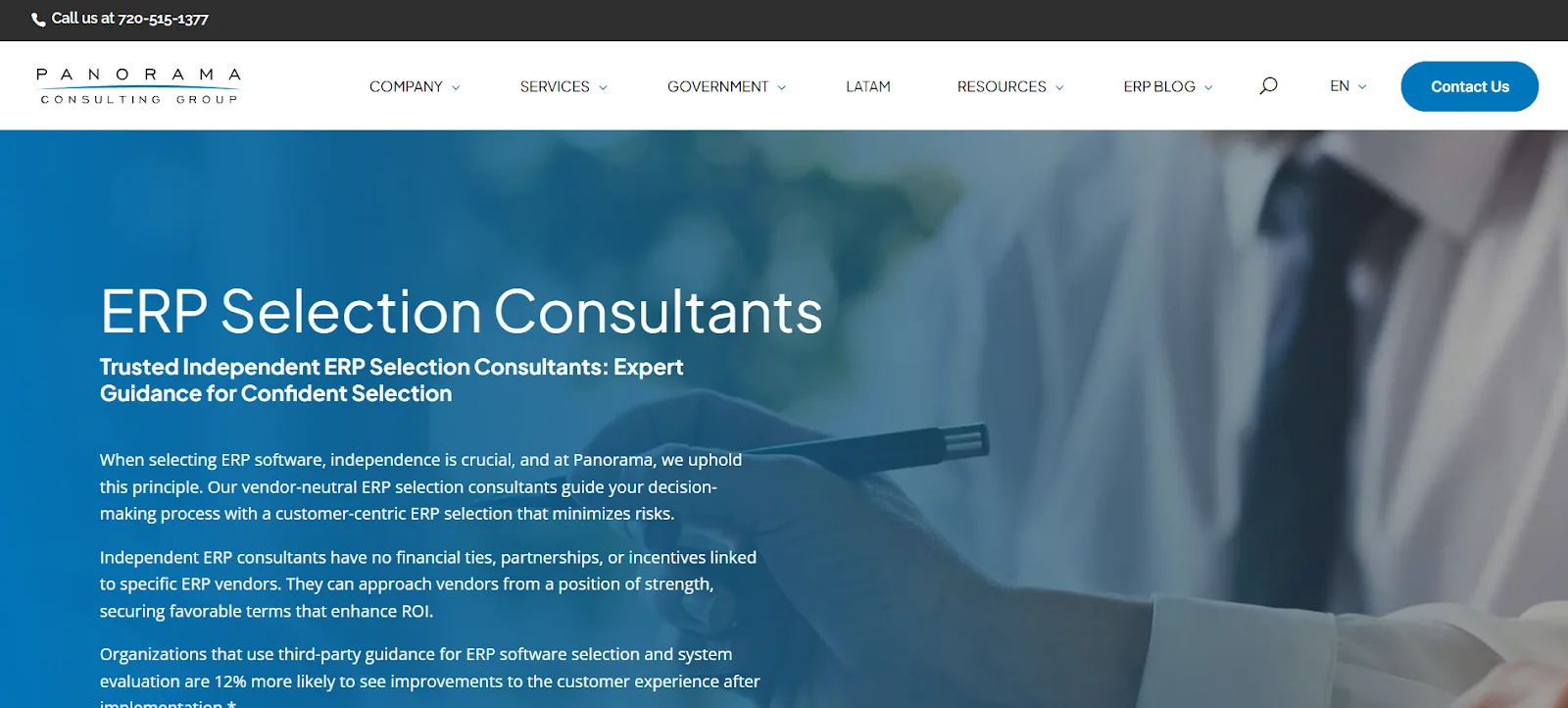 Panorama Consulting Group website