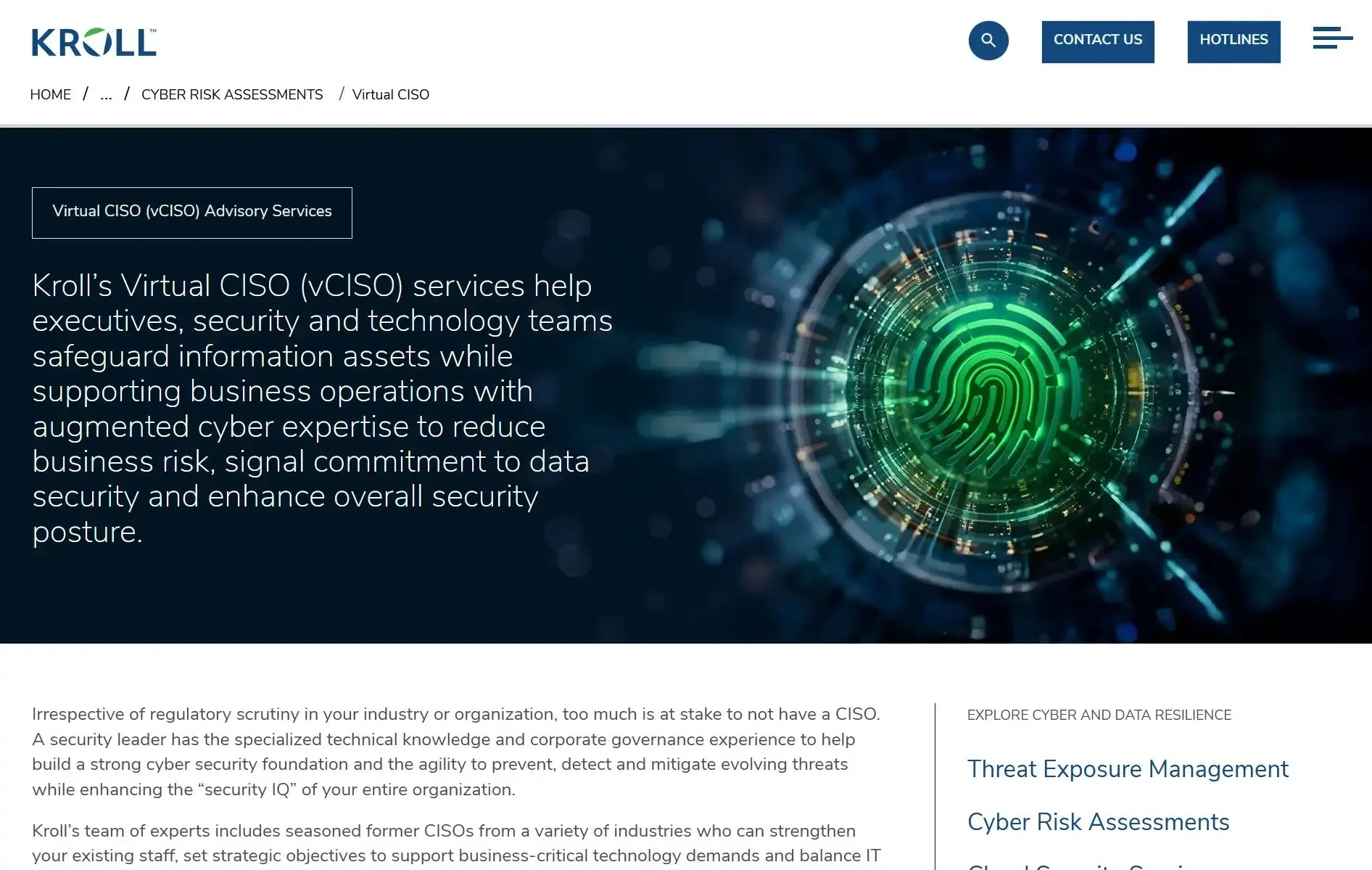 Kroll website