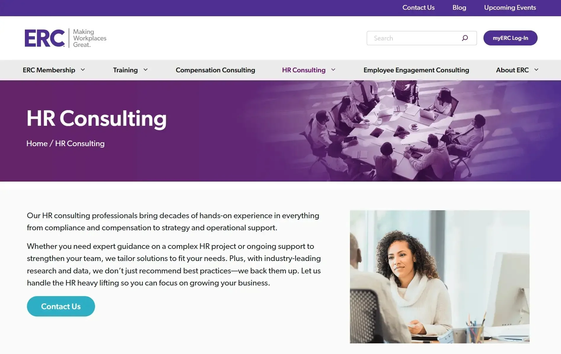 ERC website