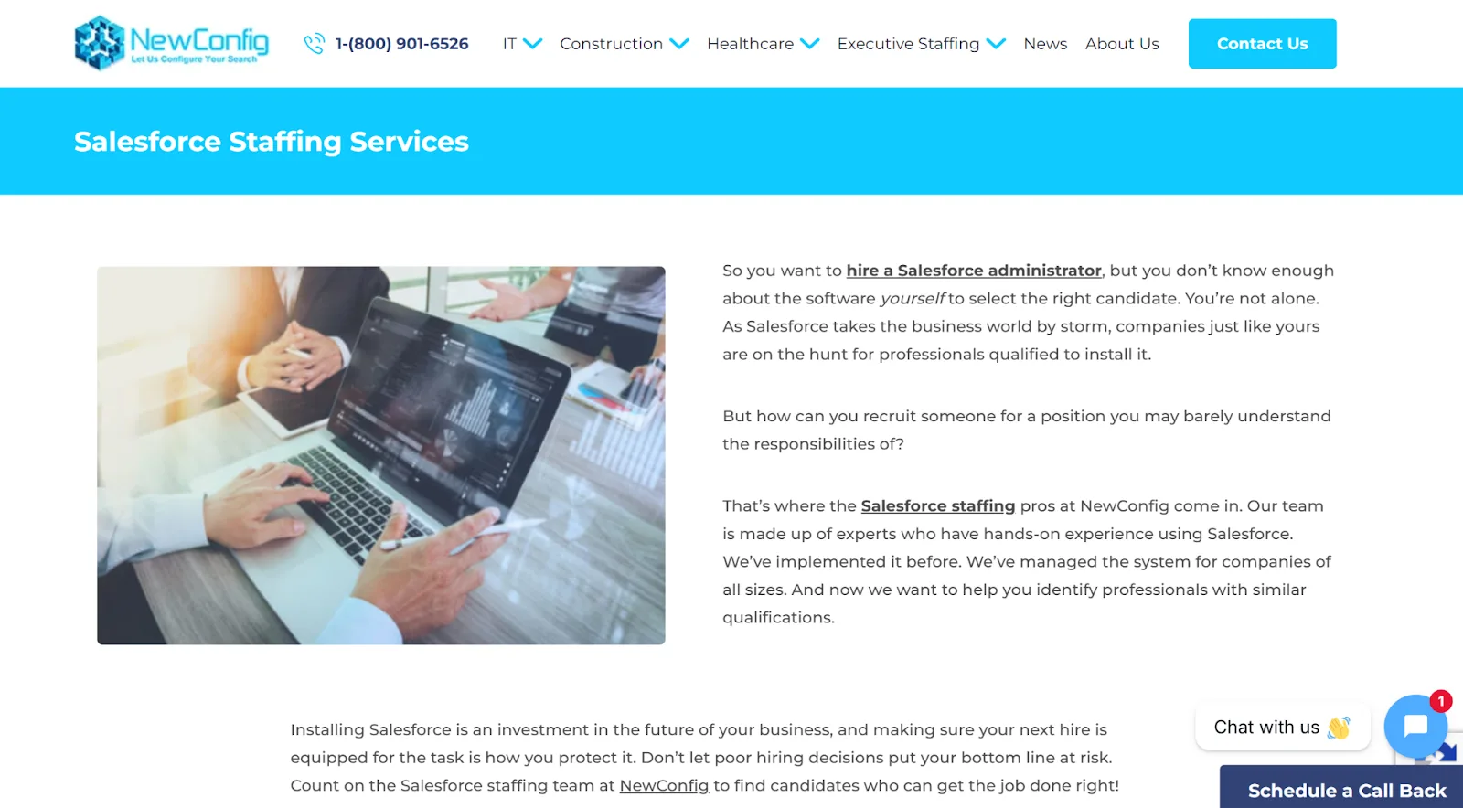 NewConfig website