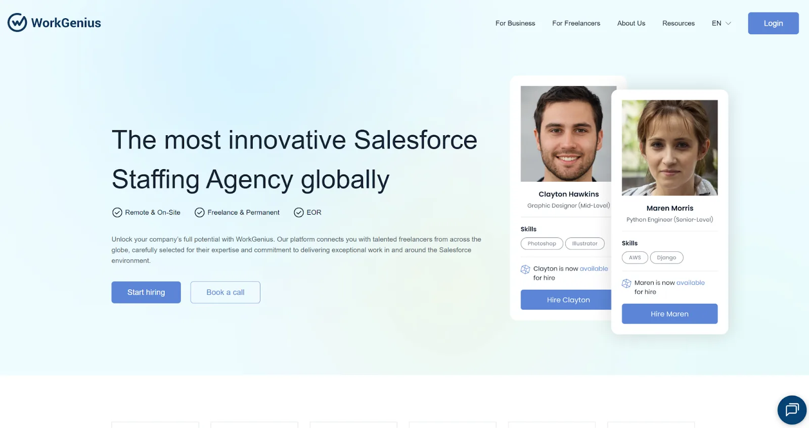 WorkGenius website