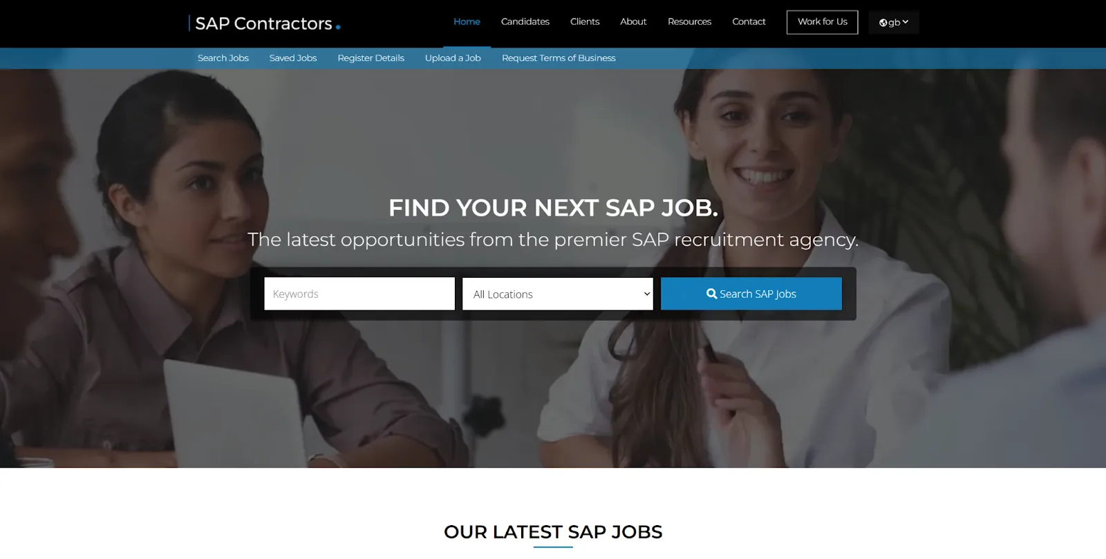 SAP Contractors website