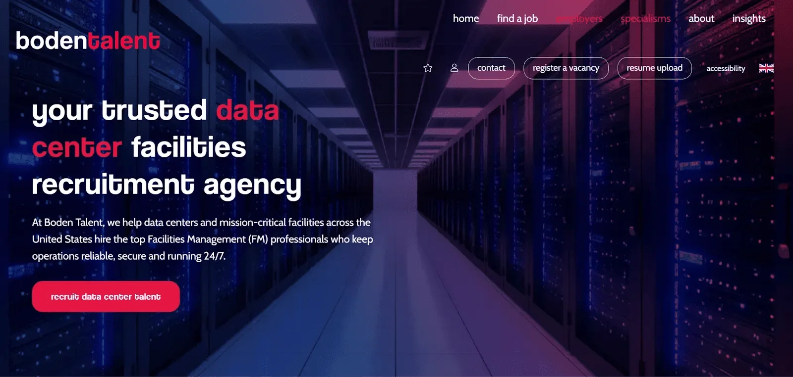 Boden Talent website