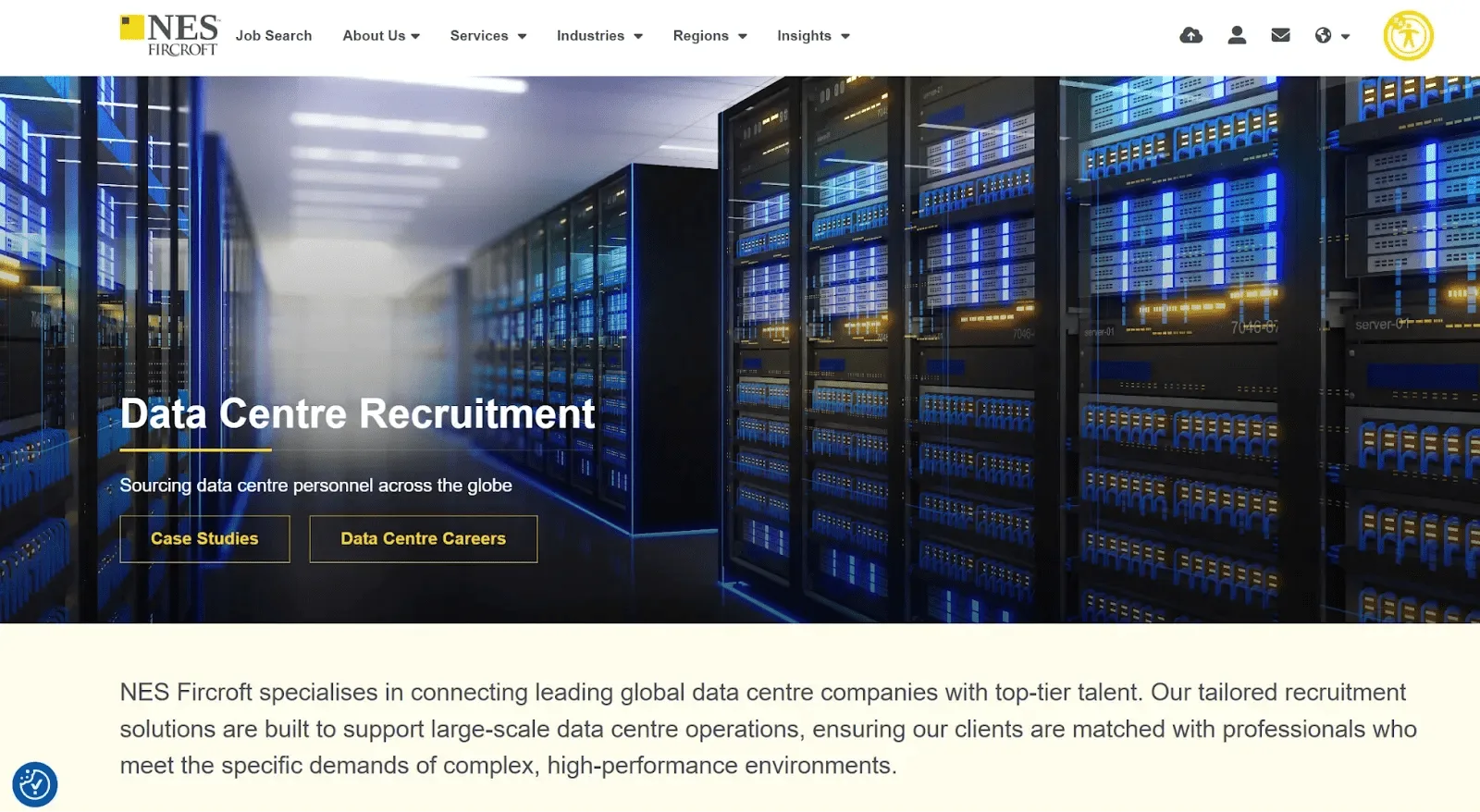 NES Fircroft website