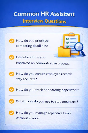 Common HR assistant interview questions