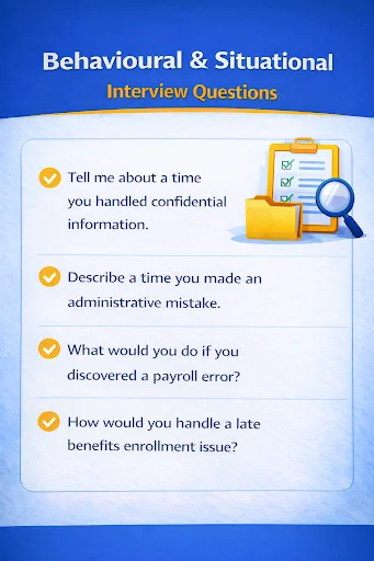 Behavioural and situational interview questions