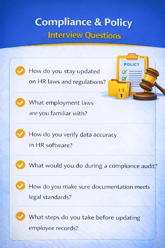 Compliance and policy interview questions