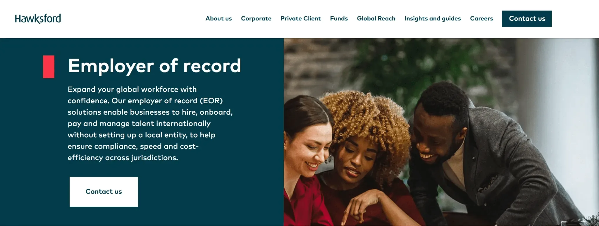 Hawksford website