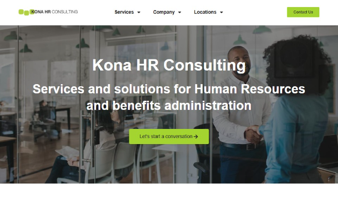 KONA HR Consulting website