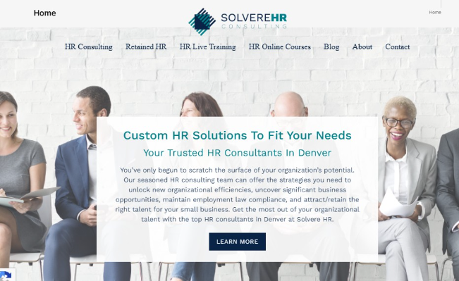 Solvere HR website