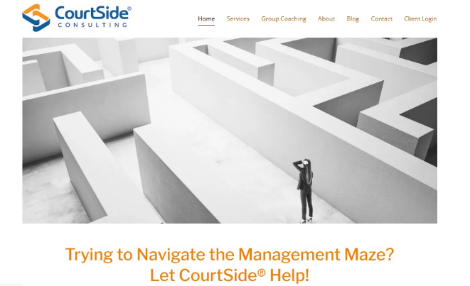 CourtSide Consulting website