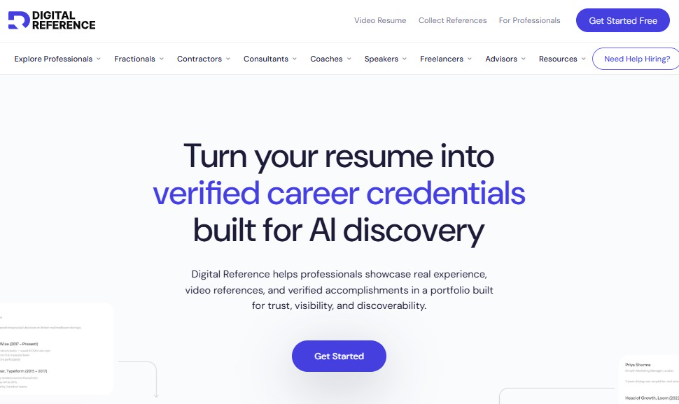 Digital Reference website