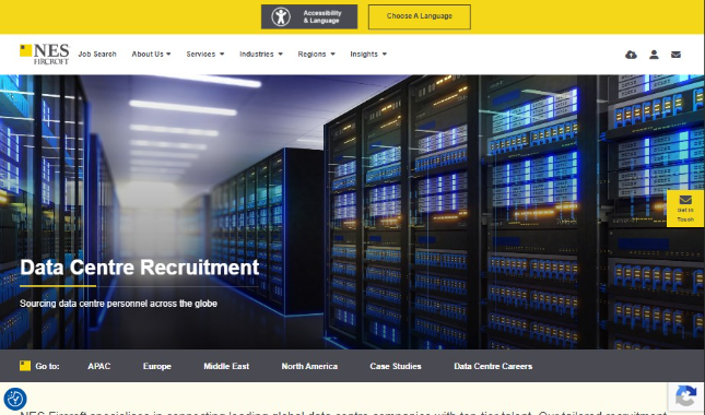 NES Fircroft website