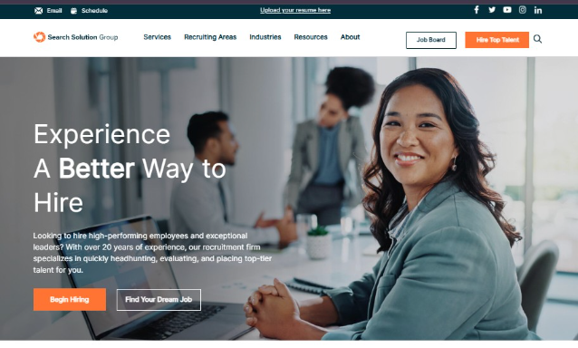 Search Solution Group website