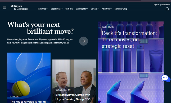 McKinsey & Company website