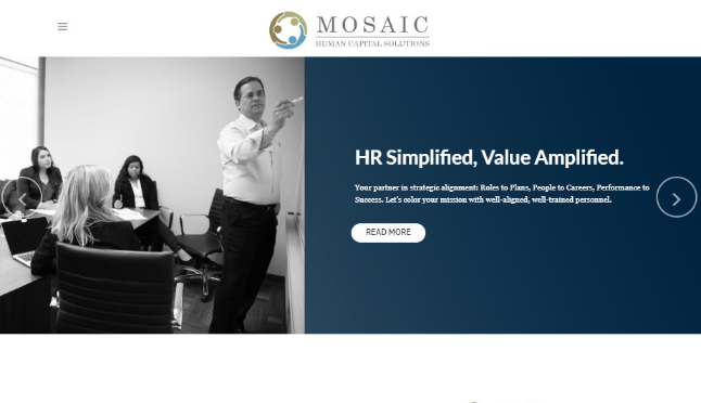 Mosaic Human Capital Solutions website