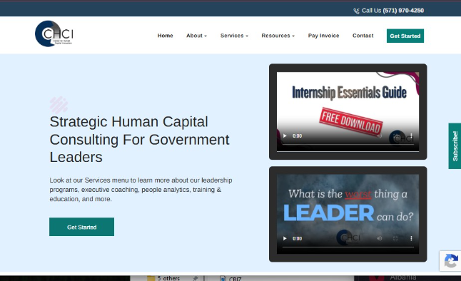 Center for Human Capital Innovation (CHCI) website