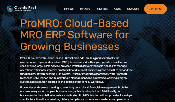 ProMRO by Clients First Business Solutions
