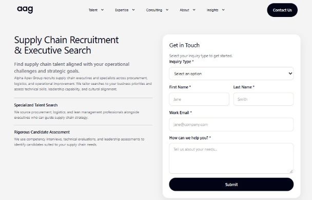 Alpha Apex Group Supply Chain Recruitment